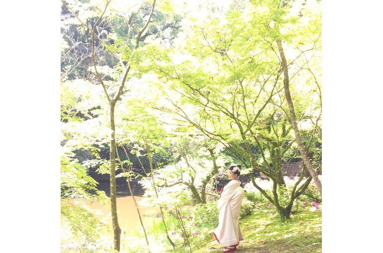 白無垢の花嫁。